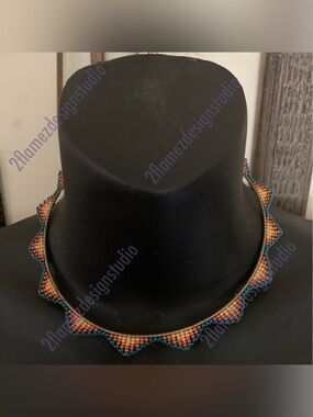 15” Handmade Seed Beaded Neckwires - 2 colors